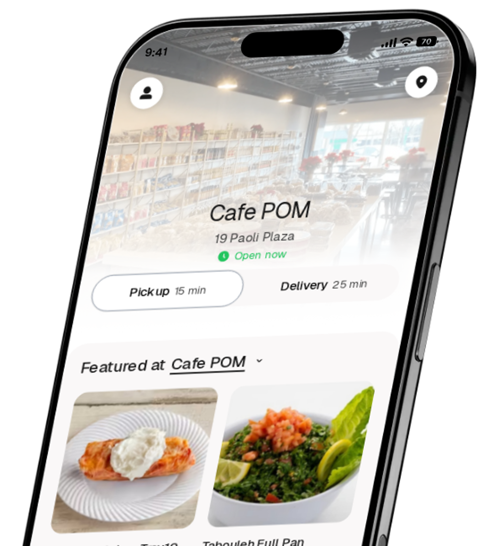 Cafe POM app preview