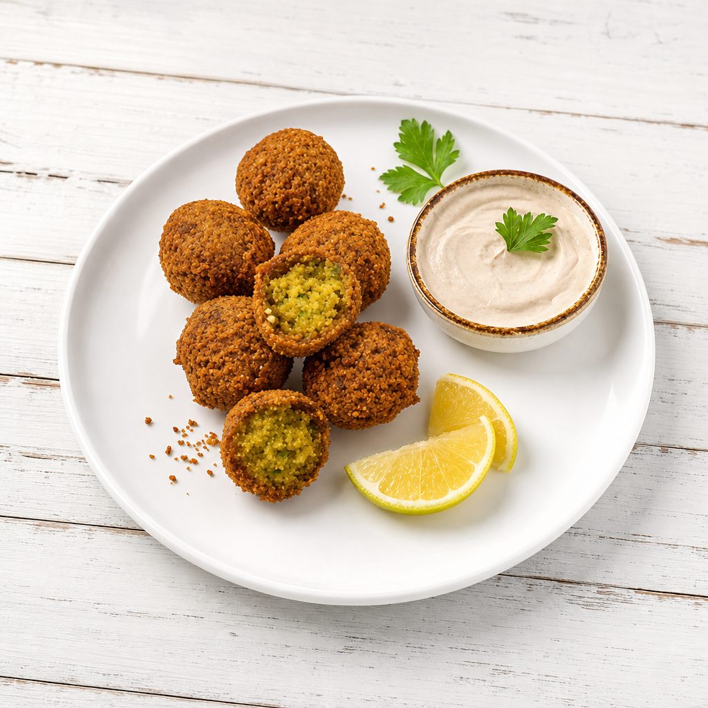 Falafel with Tahini Dip (5pcs).