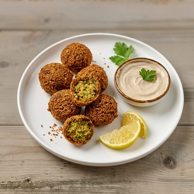 Falafel with Tahini Dip (5pcs).